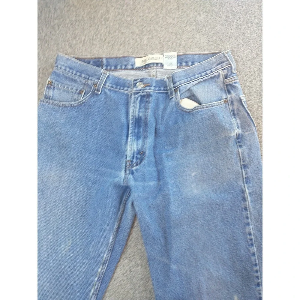 Levis 550 Relaxed Fit Jeans Mens 36x36 Medium Wash Blue Denim Tapered Leg 00550